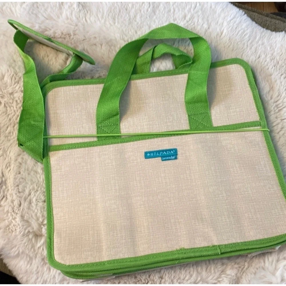 Silpada Expanding‎ Tote Craft Supply Organizer Accordion File Tote